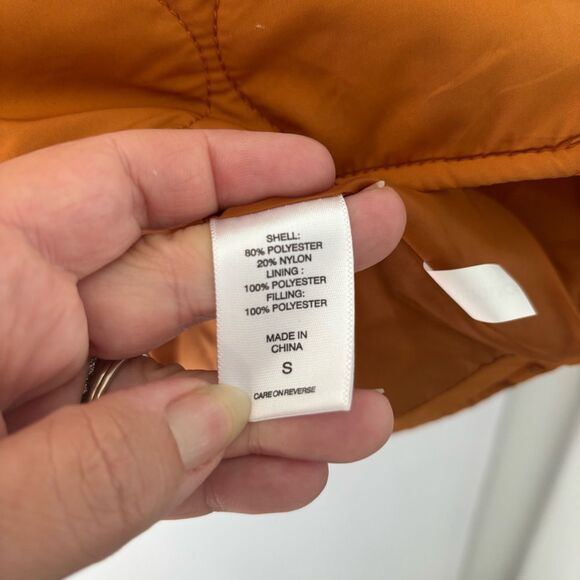 NY&C New York & Company Quilted Zip Jacket – Women’s Small – Burnt Orange - Picture 7 of 11